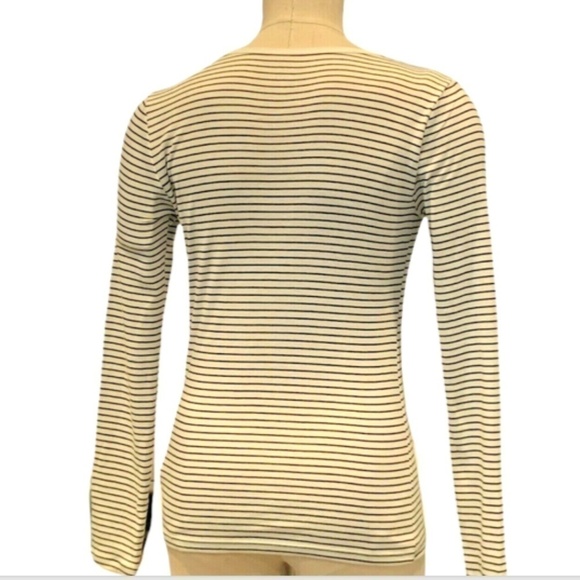 Bundle of 2 GAP Women's Tops Striped Long Sleeve Favorite T-Shirt S Green #231C - Picture 5 of 7